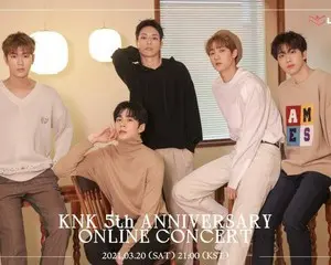 KNKがデビュー5周年を祝してオンラインコンサートを開催！