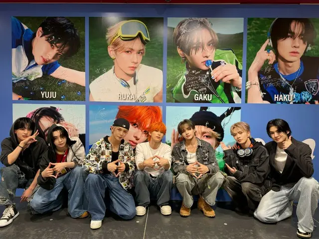 aoen Debut Single「青い太陽 (The Blue Sun)」 タワーレコード渋谷店とHMV&BOOKS SHIBUYAを電撃訪問！ 発売記念にaoenの巨大パネルへ直筆サインも