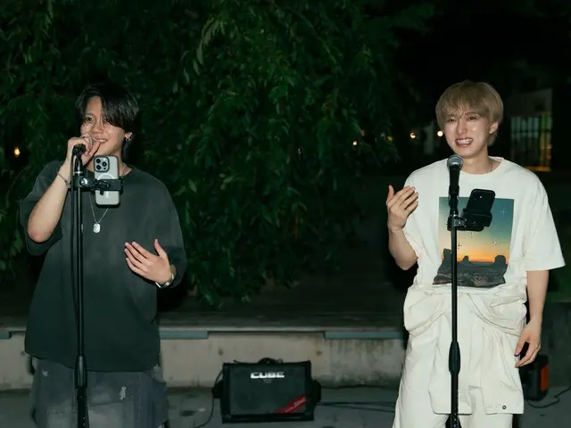 “INI”(アイエヌアイ)  尾崎匠海&藤牧京介が全国各地で路上ライブを開催! 即興のアカペラやカバー曲など2人の歌声で観衆を魅了!