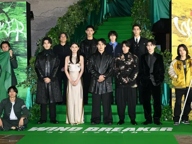 『WIND BREAKER』水上恒司ら豪華キャスト陣“グリーンカーペット“に集結！上映後には急遽JUNONが登壇も！！完成披露試写会カーペットイベント＆上映前・後舞台挨拶レポート