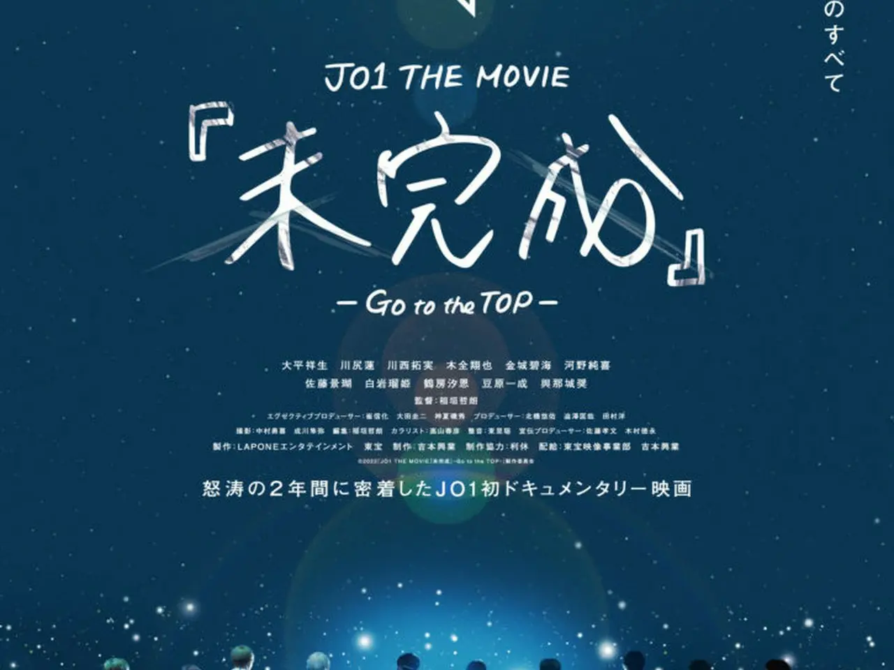 JO1 THE MOVIE『未完成』-Go to the TOP- 特報、ポスター