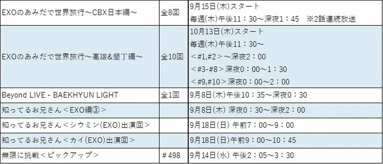 アンコール放送もたっぷりお届け!