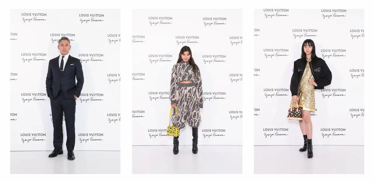 (左から)市川團十郞、ローラ、Kōki,