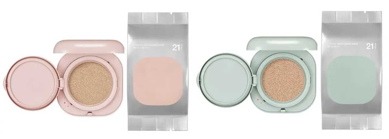 左)ネオクッション グロウ ダブル 右)ネオクッション マット ダブル