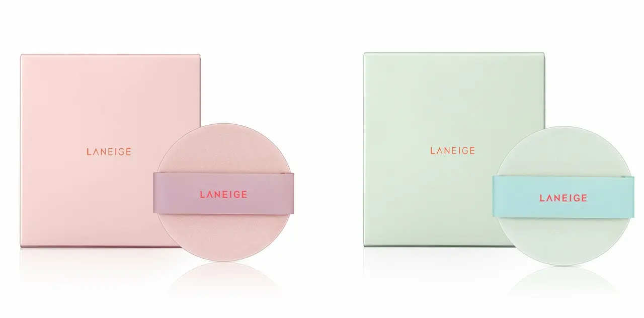 左)グロウパフ、右)マットパフ