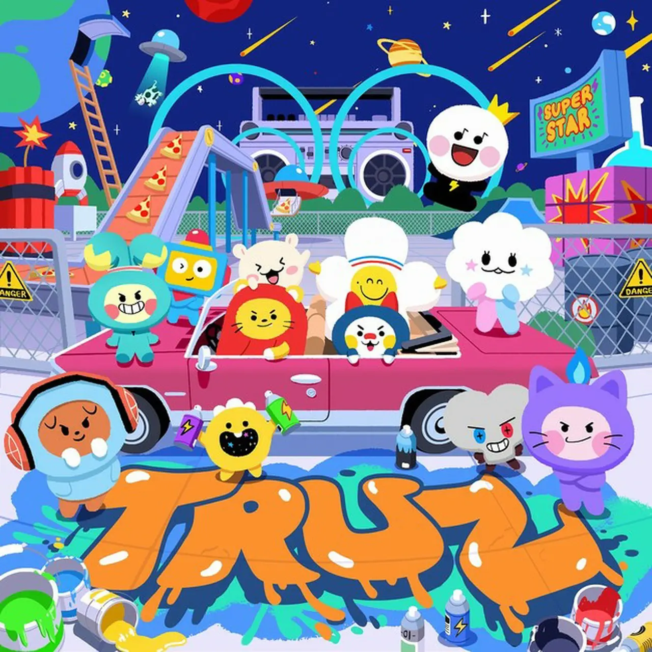 LINE FRIENDSとTREASUREがともに作ったキャラクターTRUZ(トゥルーズ)