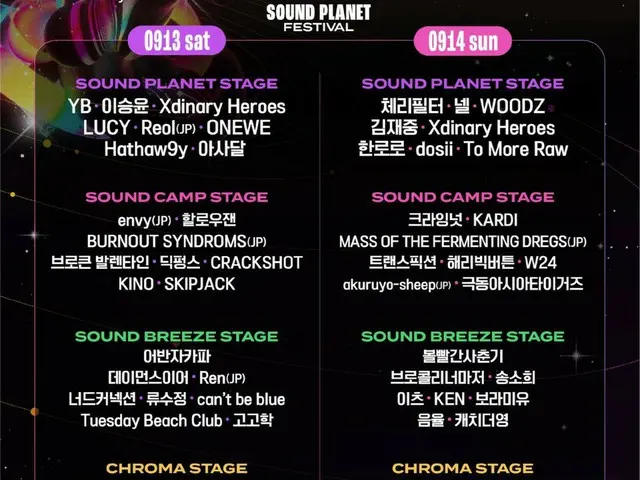 キム・ジェジュン、「サウンドプラネットフェスティバル」に出演…YB ＆ WOODZら歴代級ミュージシャンらも出演