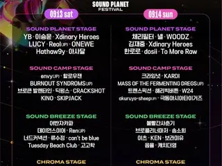 キム・ジェジュン、「サウンドプラネットフェスティバル」に出演…YB ＆ WOODZら歴代級ミュージシャンらも出演