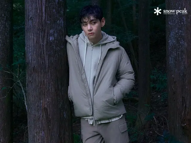 「BTS」V、アウトドアブランド「スノーピークアパレル」と共に秋冬軽量ダウンのマーケティング開始