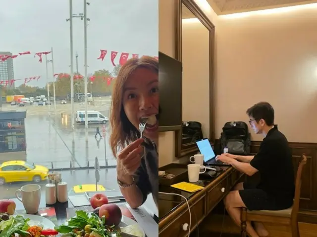 女優シン・エラ、夫チャ・インピョが講義準備中に旅行太りで後悔「食べる量を減らさなきゃ」