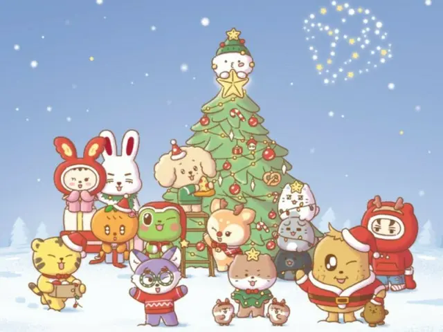 「SEVENTEEN」の公式キャラクター“MINITEEN”、ホリデーシーズンを迎えポップアップを開催