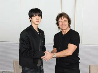 「BTS」JIN、トム・クルーズと会った…ふたりのスーパースターの愉快な会話