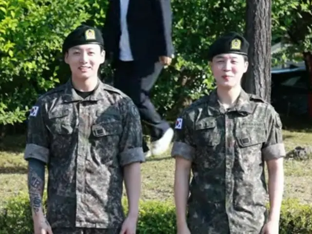 【映像レポ】「BTS」JUNG KOOK & JIMIN、笑顔で除隊