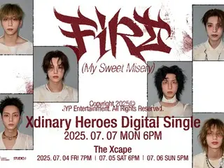 「Xdinary Heroes」、7日に新曲「FiRE(My Sweet Misery)」を発表…強烈なロックエネルギー
