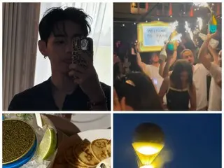 「BTS」V、パリで「CELINE」パーティー現場を公開…「Welcome To Paris V」