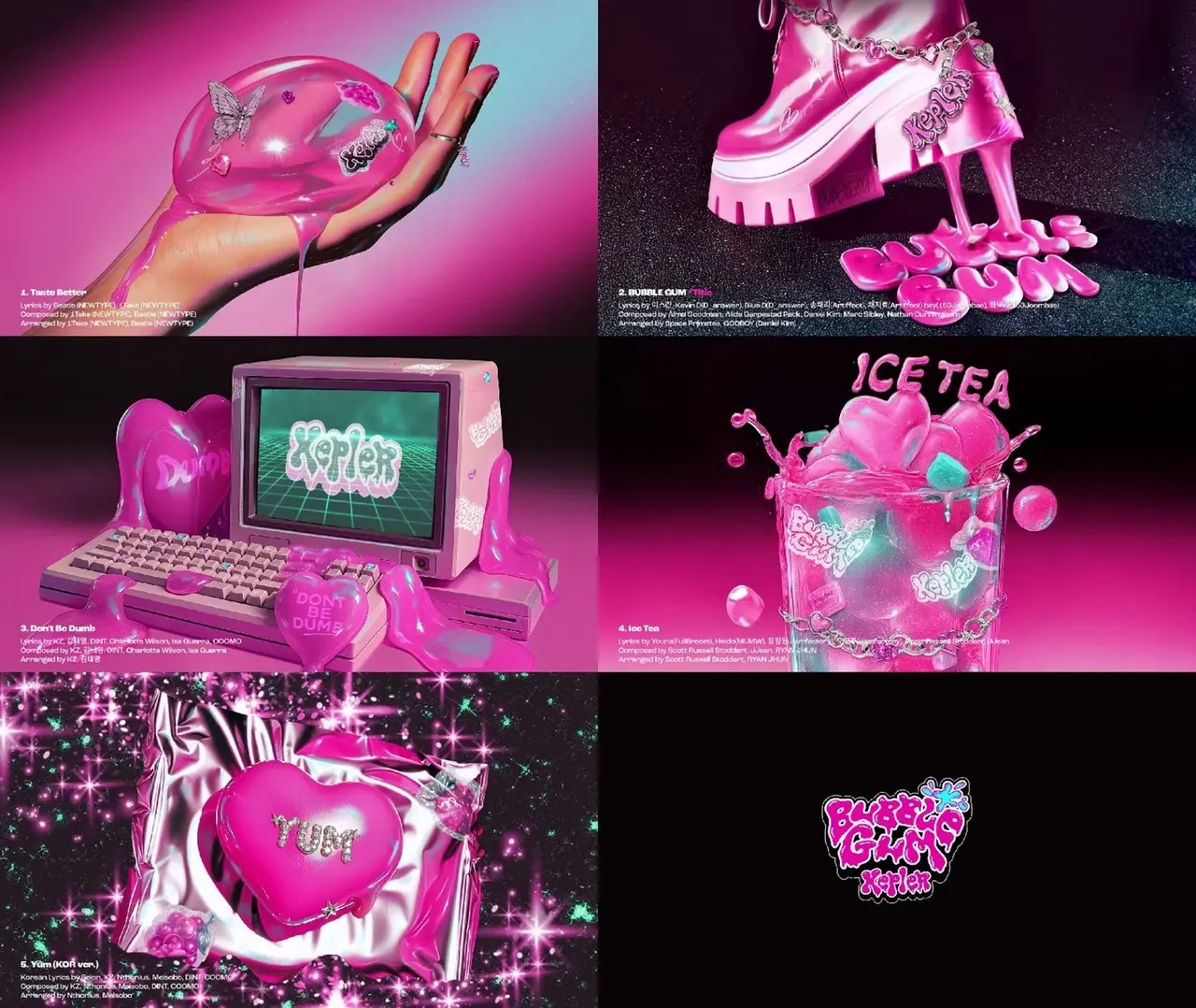 kep1er アルバム　2形態　×4 未開封　BUBBLE GUM Kep1er The 7th Mini Album - BUBBLE GUM (2 Version Set