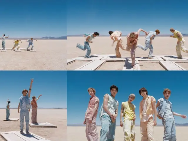 “「BTS」の弟分”新人グループ「CORTIS」、米国LAの砂漠でワンテイク撮影…「What You Want」でのパフォーマンスが話題